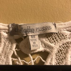 Charlotte Russe Knitted Floral Top!